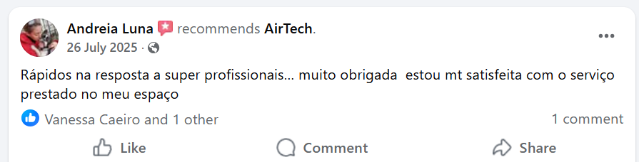 Avaliação Google AirTech