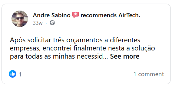 Avaliação Google AirTech